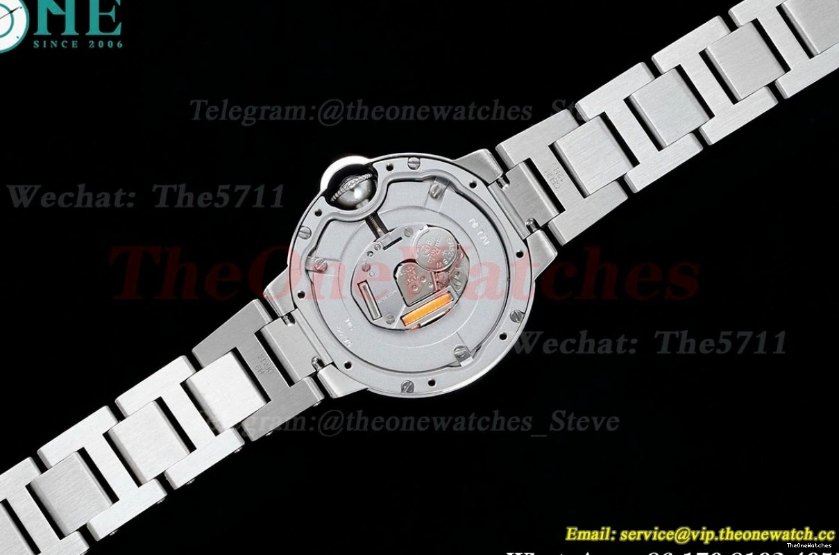 Ballon Dia 33mm White De Bleu SS SS Dial Quartz Cartier AF 0417